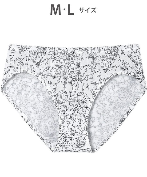 tsumori chisato SLEEP ツモリチサト ショーツ ベア天竺素材(身生地) はきこみ丈あさめ レディース UPX410 /ワコール アイボリー