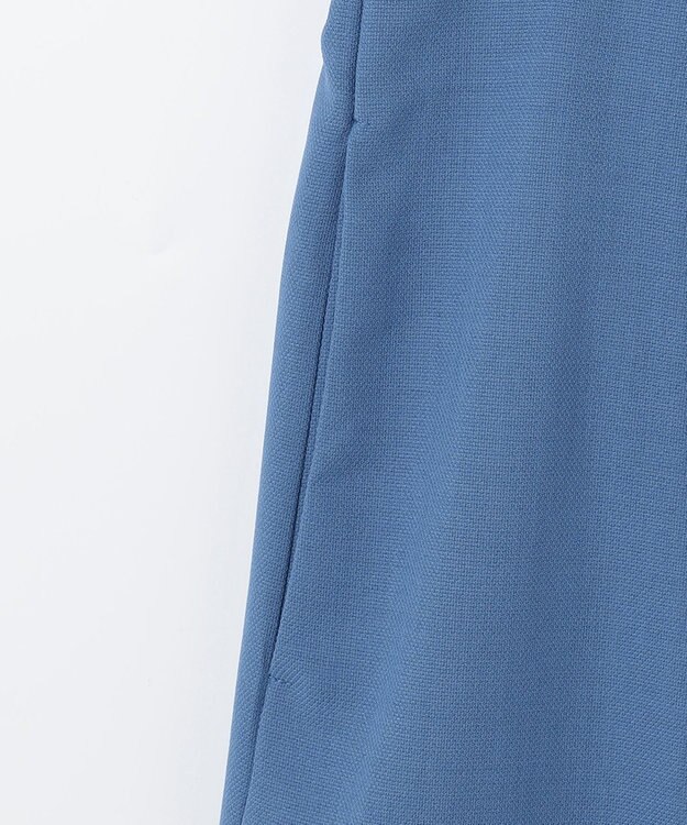 ANY リネンライクオックス フレアスカート ブルー