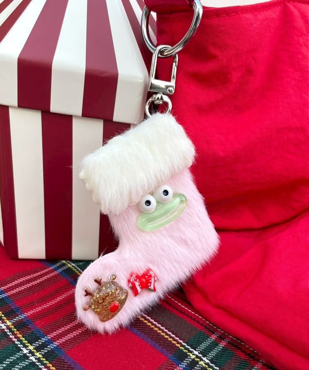 WEGO メリーメリーくつしたモンスターぬいぐるみキーホルダー ピンク