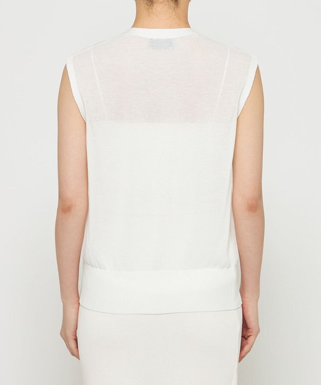 uncrave シアーニット ノースリーブベスト オフ