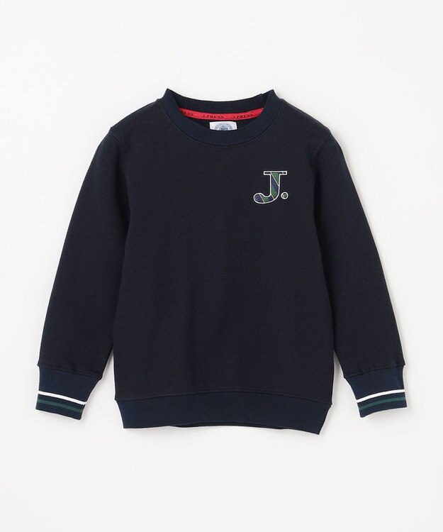J.PRESS KIDS 【100-130cm】J. レジメンストライプ ロゴ トレーナー ネイビー系