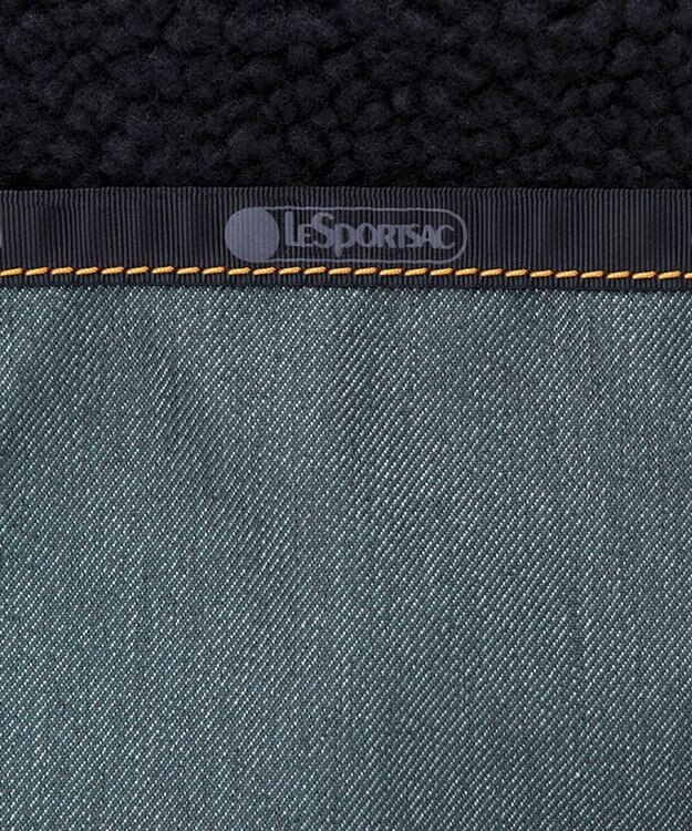 LeSportsac TWO WAY DENIM TOTE/ブラックデニム/ブラックシェルパ ブラックデニム/ブラックシェルパ