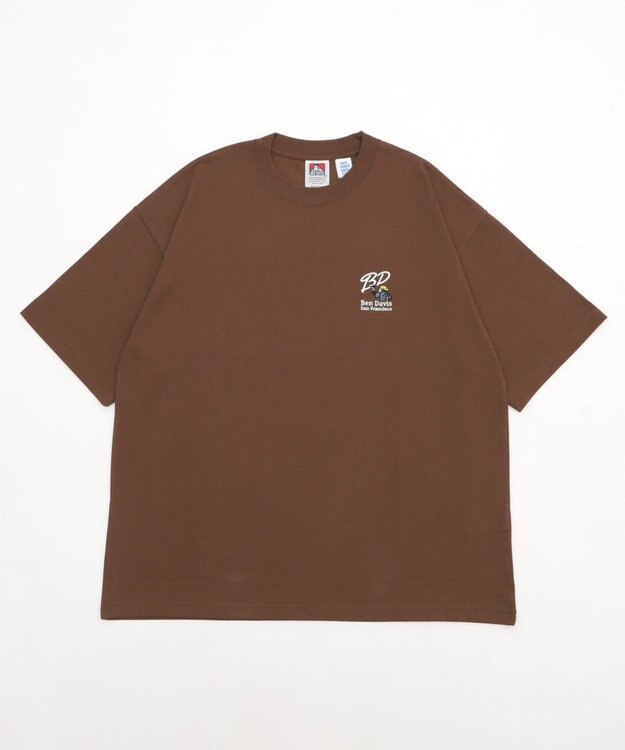 WEGO 【接触冷感/吸水速乾/ユニセックス着用ITEM/SMLサイズ展開】別注BENDAVISクールタッチワンポイントT（SS） ブラウン