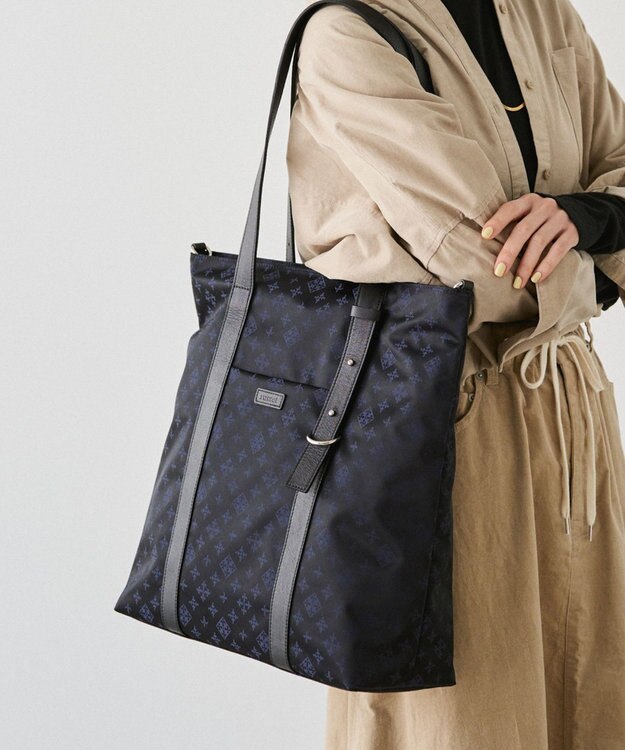 russet アシンメトリーハンドルトートバッグ(SF-237) Black/Navy