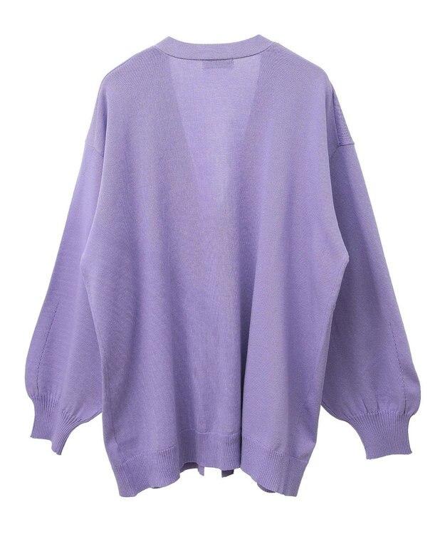 earth music&ecology Ｚｉｐルーズカーディガン Lavender