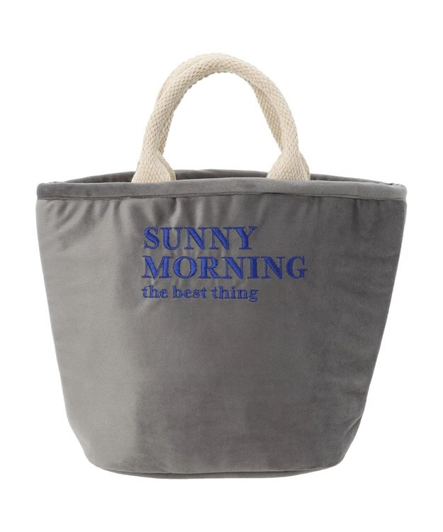 Green Parks ・ｓｏｆｉ　ベロア刺繍トートバッグ Light Gray