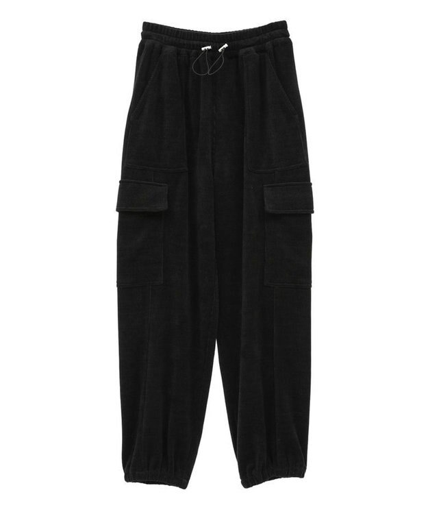 Green Parks ・ＥＬＥＮＣＡＲＥ　ＤＵＥ　コーデュロイカーゴパンツ Black
