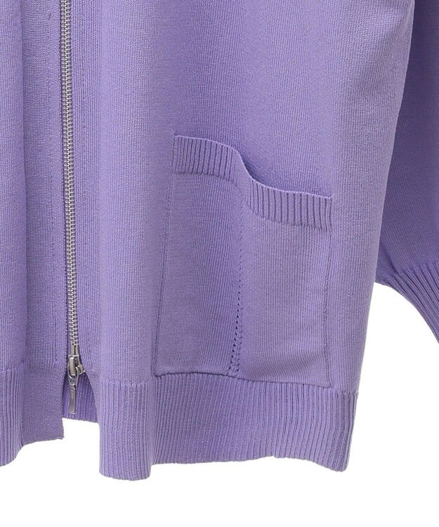 earth music&ecology Ｚｉｐルーズカーディガン Lavender