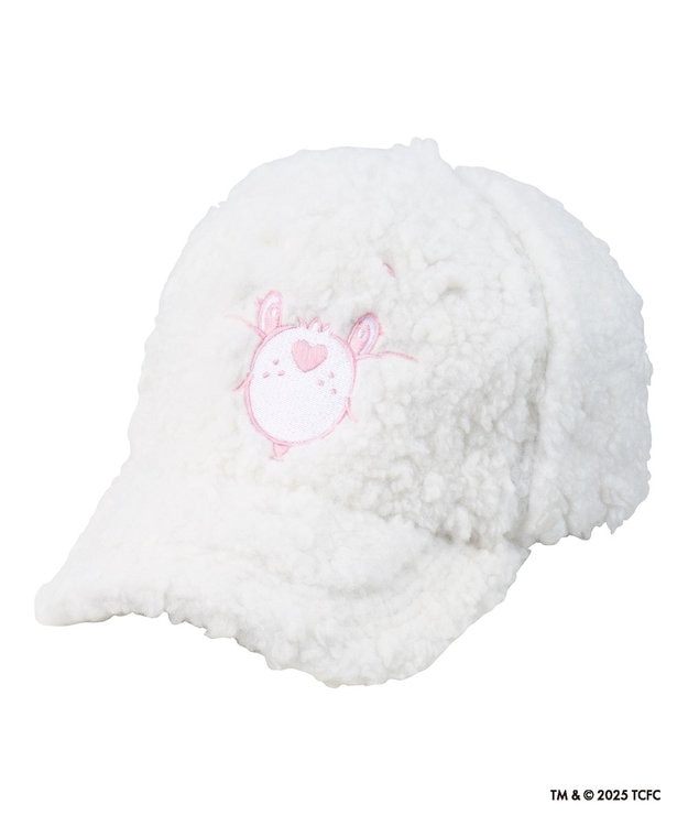 MOONBAT Care Bears(ケアベア) ボアキャップ 帽子 手洗い可能 サイズ調整可能 オフホワイト