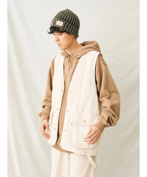 CRAFT STANDARD BOUTIQUE デニムハンティングベスト Ivory