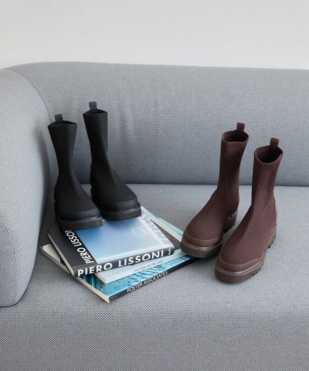 AMERICAN HOLIC 【消臭／制菌／吸水速乾】ニットブーツ Brown