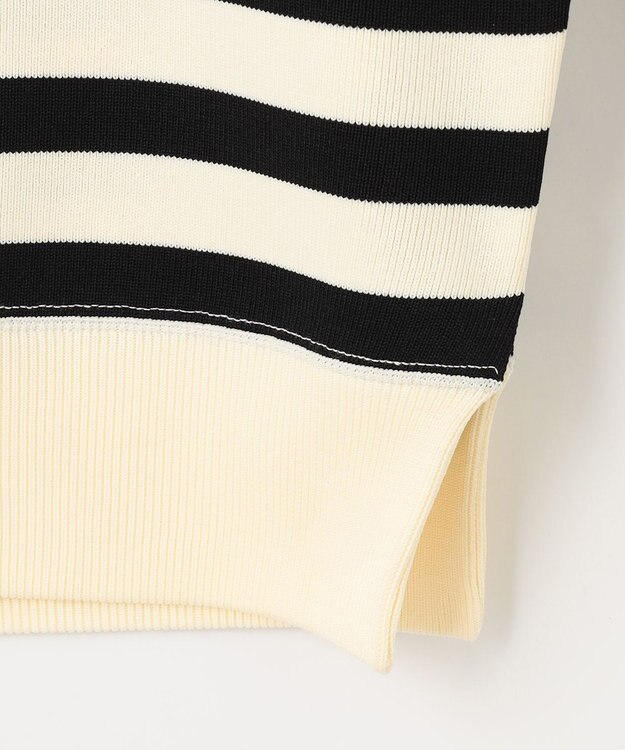 組曲 【組曲×setsuko sagittaire】スウェットライクニットプルオーバー ブラック系1