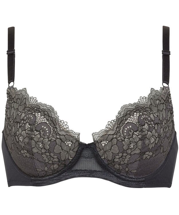 Wing ノンワイヤーブラジャー 【シンクロブラ】 動いてもズレにくい やさしくボリュームメイク MB4017 ウイング／ワコール ブラック