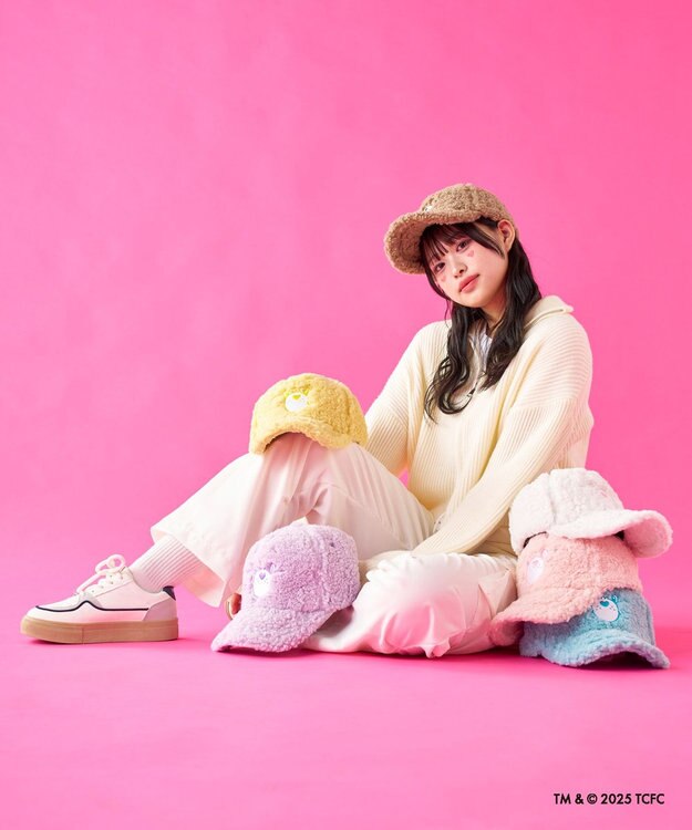 MOONBAT Care Bears(ケアベア) ボアキャップ 帽子 手洗い可能 サイズ調整可能 モカブラウン