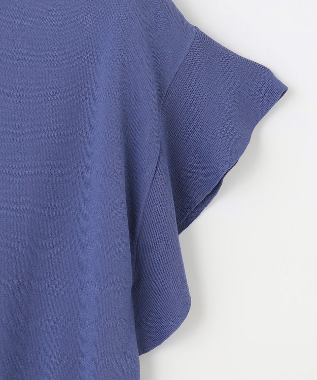 ANY SIS 【美人百花6月号掲載】フレンチスリーブニット Tシャツ ダルブルー