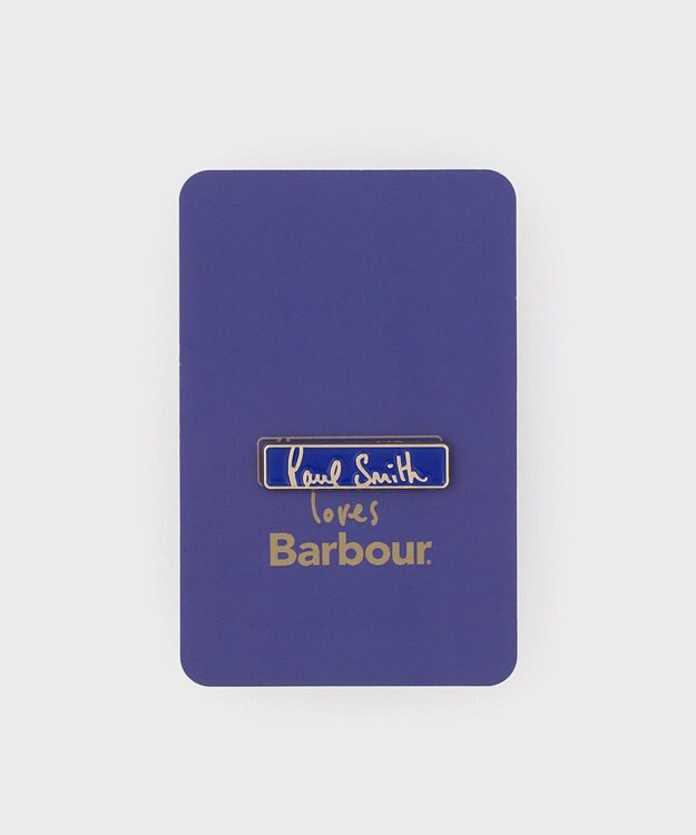 Paul Smith Paul Smith Loves Barbour Signature Logo ピンバッジ ブルー