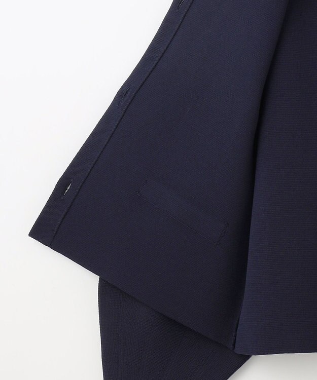 Feroux 【洗える】トラッドデザイン ニットジャケット ネイビー系