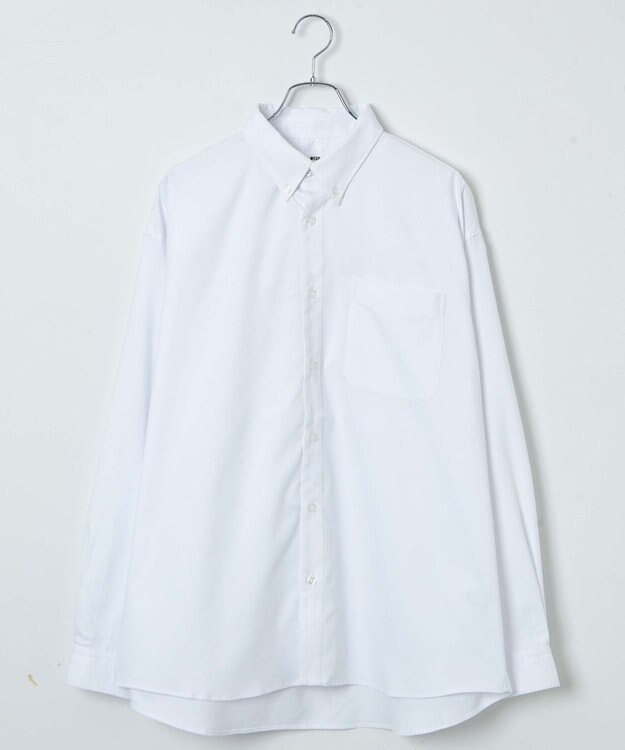 WEGO イージーケアオックスフォードシャツ ホワイト