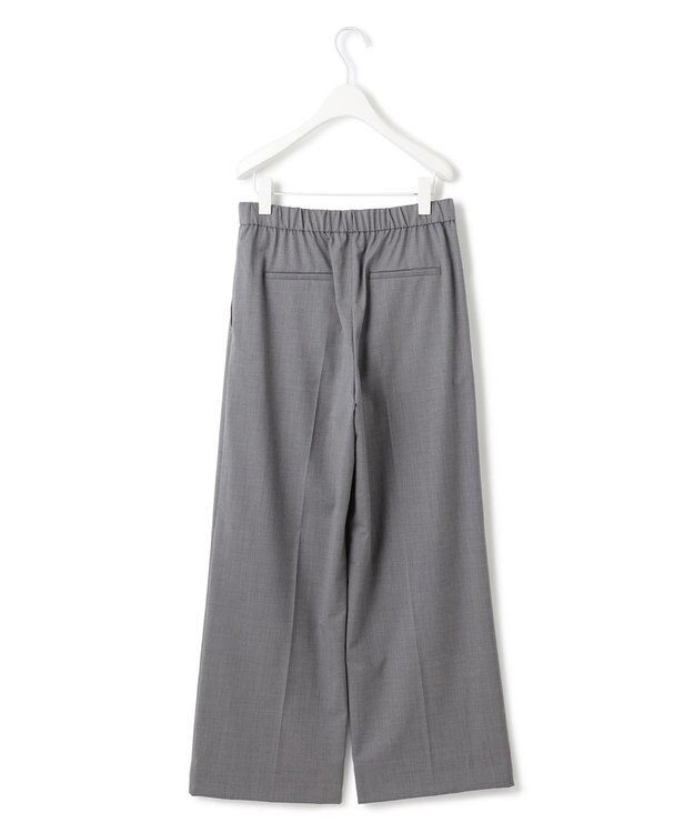 ICB 【洗える】Ｔ/Wブロード ワイドストレートパンツ ライトグレー系