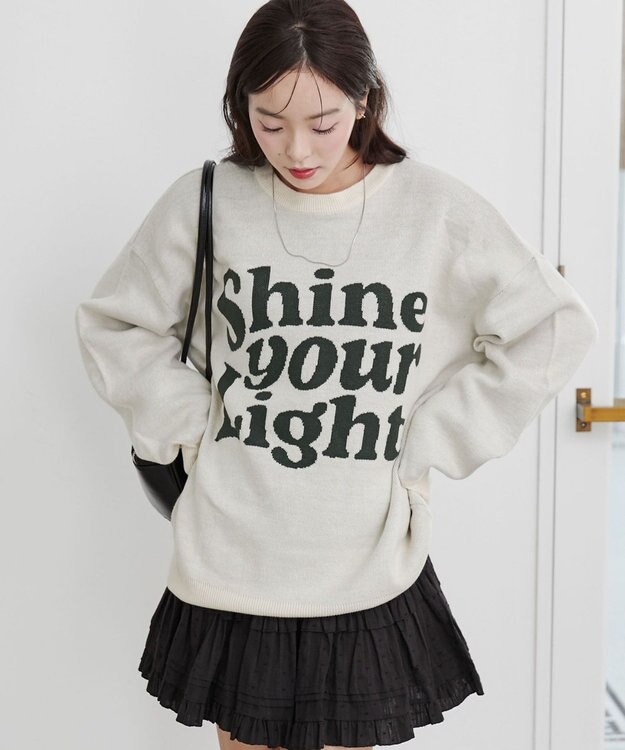 WEGO グラフィックニットBIGプルオーバー 柄18