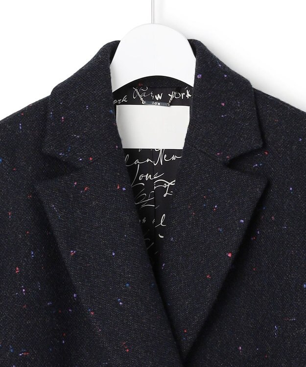 ICB 【30th ANNIVERSARY】 カラーネップツイード ジャコット ミッドナイト（ネイビー系）