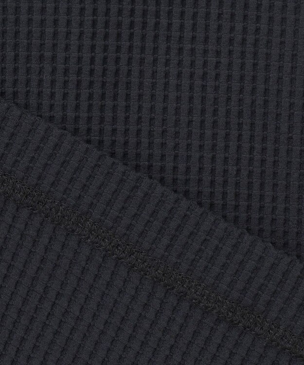 23区GOLF 【23Fondation/MEN】【UVケア】ワッフルジップアップ ブラック系