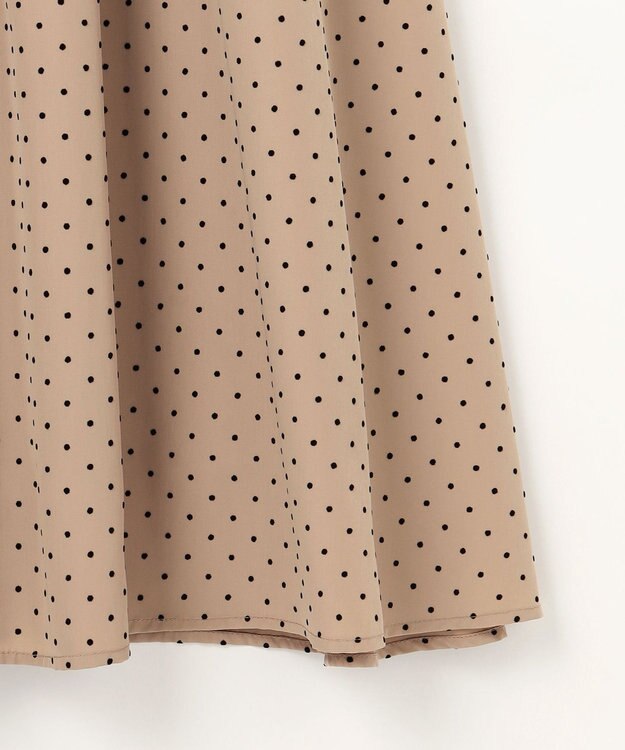組曲 【WEB限定】ドットフロッキー ワンピース ベージュ系5