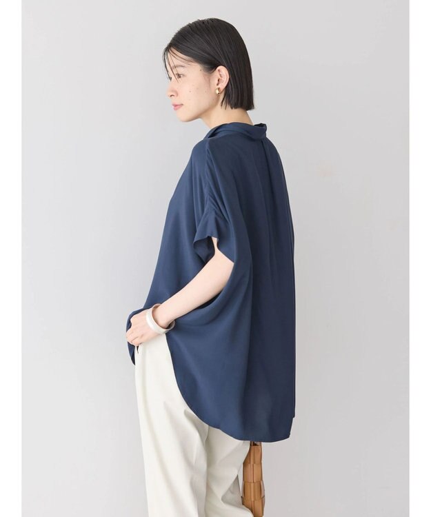 AMERICAN HOLIC サラックールフレンチスリーブシャツ Navy