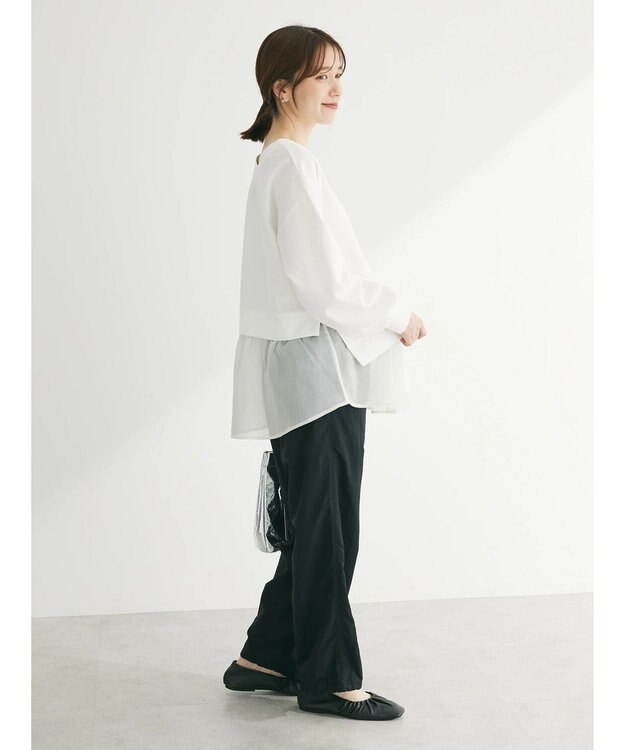 Green Parks 前後２ｗａｙシアードッキングチュニック Off White