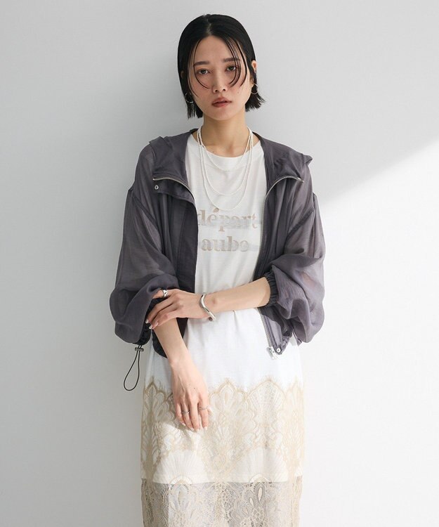 Green Parks ・ＥＬＥＮＣＡＲＥ　ＤＵＥ　シアーマウンテンパーカー Charcoal Gray