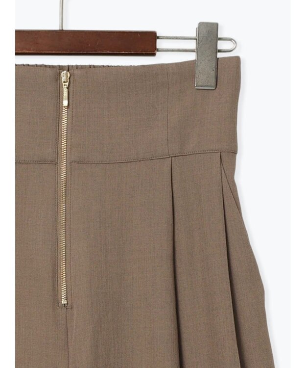 Te chichi ハイウエストフロントジップワイドパンツ《2025Autumn catalog item》 ブラウン