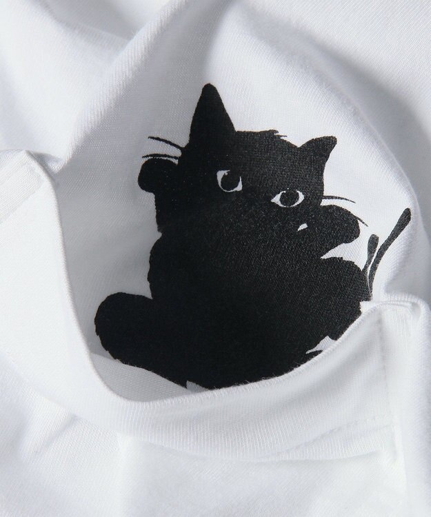 Paul Smith キャットプリント 半袖Tシャツ ホワイト