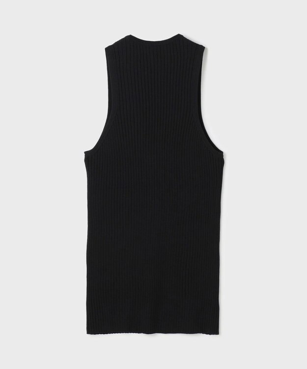 GRACE CONTINENTAL リブニットベスト ブラック