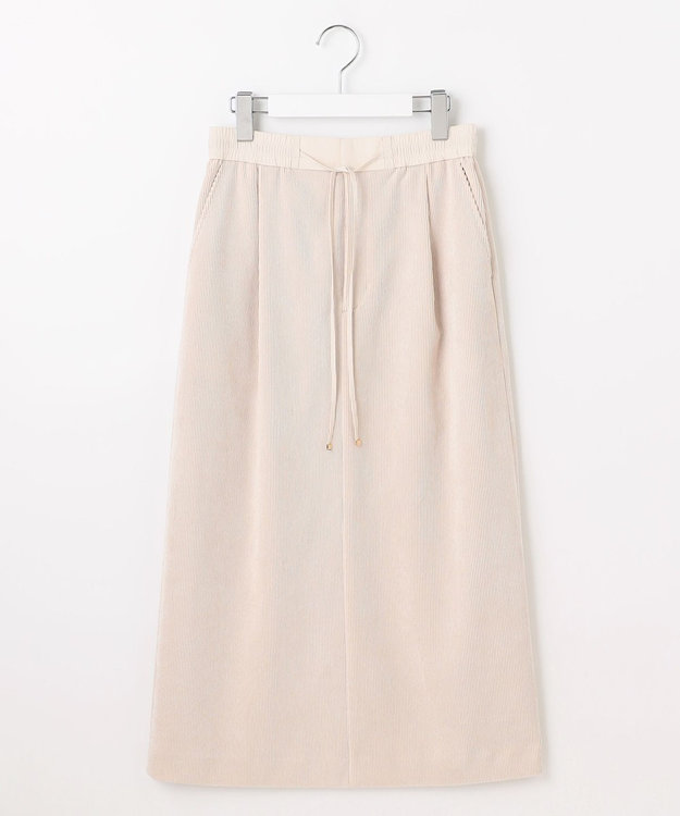 自由区 L 【17号サイズまで展開・SHIHOさん着用】ソフトコーデュロイ スカート オフ