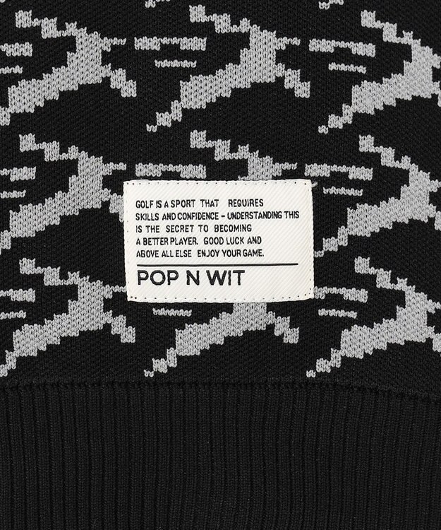 PW CIRCULUS 【イージーケア/軽量】【WOMEN】 MOFUモチーフ ニットフーディ ブラック系