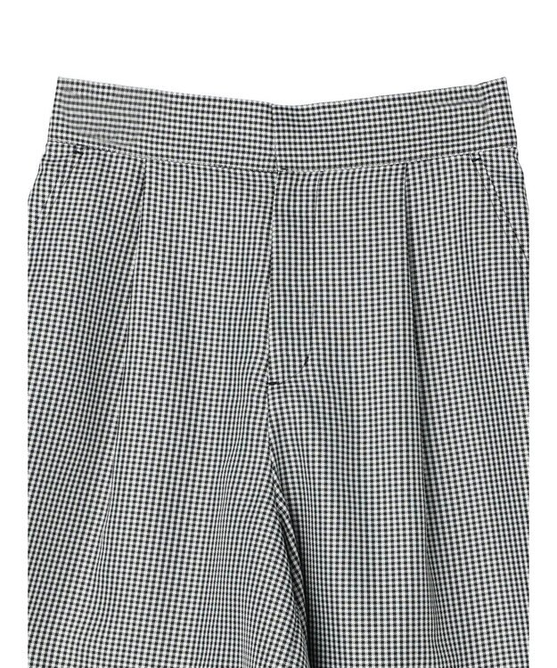 earth music&ecology タックショートパンツ Gingham Check