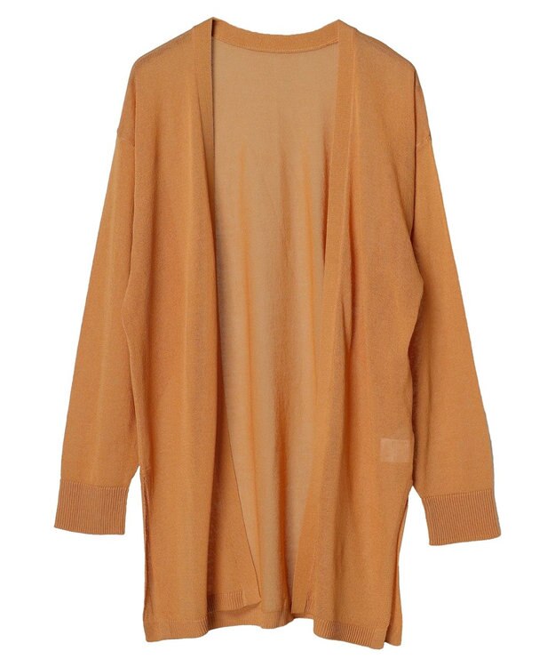 CRAFT STANDARD BOUTIQUE シアーニットトッパーカーディガン Brown