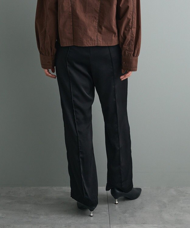 CRAFT STANDARD BOUTIQUE センタープレスストレートパンツ Black