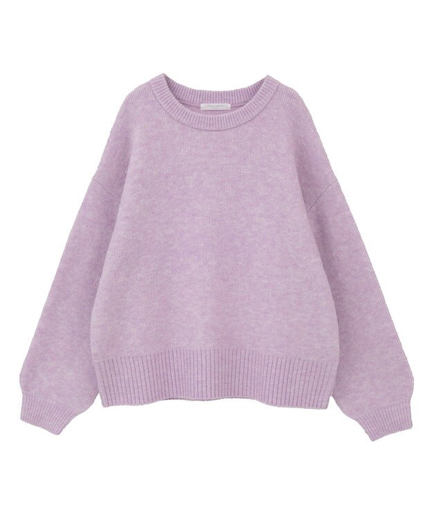 Green Parks ｆｕｗａっと袖パフニットプルオーバー Purple