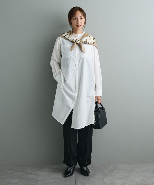 CRAFT STANDARD BOUTIQUE センタープレスストレートパンツ Black