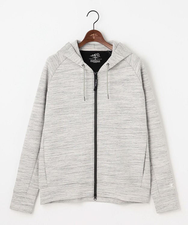 JOSEPH ABBOUD MOUNTAIN 【軽量/ソフト】ソフトダンボールニットジップパーカー ライトグレー系