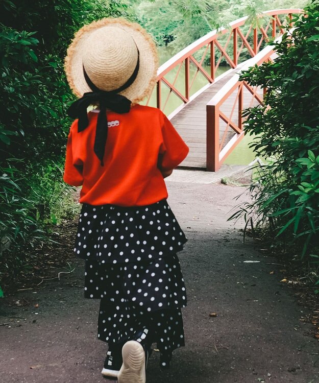 ANY KIDS 【ke ke ke】GOOD MORNING  半袖Ｔシャツ レッド