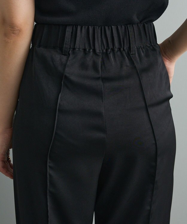 CRAFT STANDARD BOUTIQUE センタープレスストレートパンツ Black