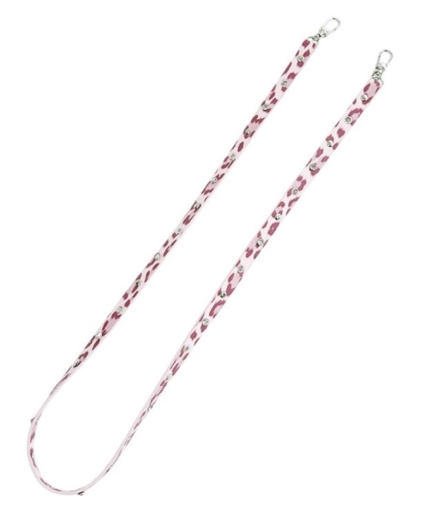 WEGO ビジューハトメストラップ ピンク