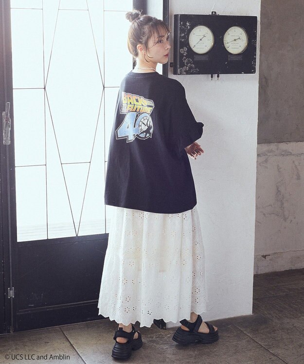 earth music&ecology Ｂａｃｋ　ｔｏ　ｔｈｅ　Ｆｕｔｕｒｅ／ｅｍａｅ　フリルＴ B