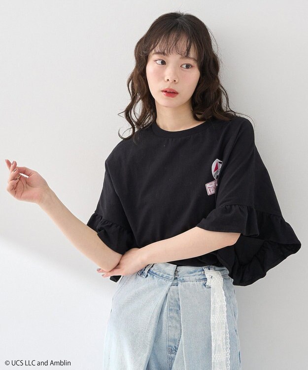 earth music&ecology Ｂａｃｋ　ｔｏ　ｔｈｅ　Ｆｕｔｕｒｅ／ｅｍａｅ　フリルＴ A