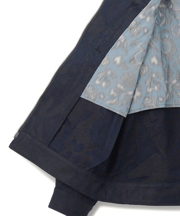 JOSEPH HOMME 【HIGH GRADE LINE】フォークアートジャガード　ジップアップブルゾン ブラック系