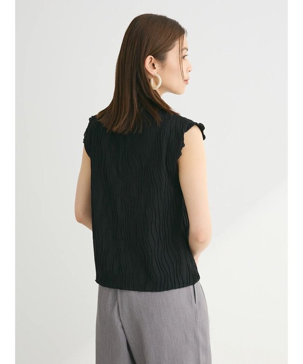 Green Parks ・Ｐｅｔｉｔ　Ｆｌｅｕｒ　ウェーブメロープルオーバー Black