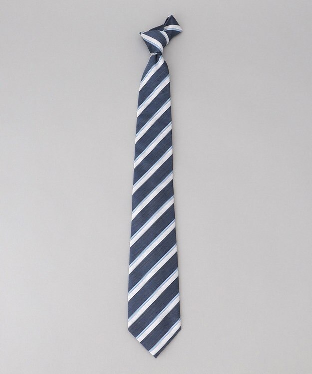 GOTAIRIKU 【日本製】ネクタイ_ストライプ ダルブルー系1