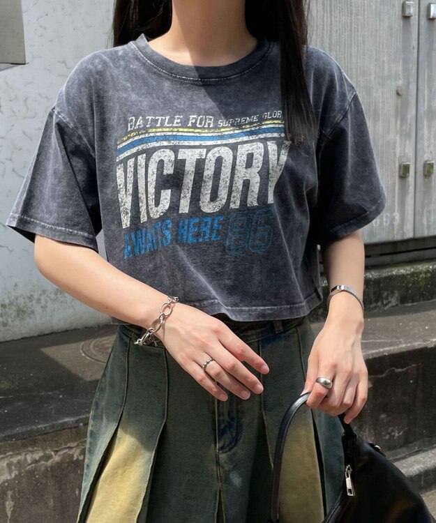 WEGO ヴィンテージウォッシュショートT 柄7